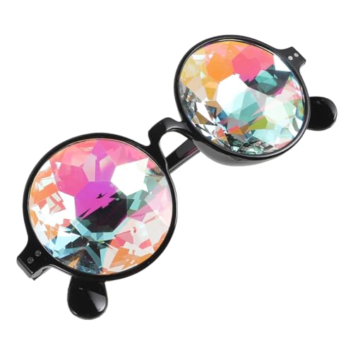 SOIMISS 3 Stück Kaleidoskop Brille Regenbogen Brille Kristalllinse Brille Kaleidoskop Brille Rave Brille Kaleidoskop Sonnenbrille