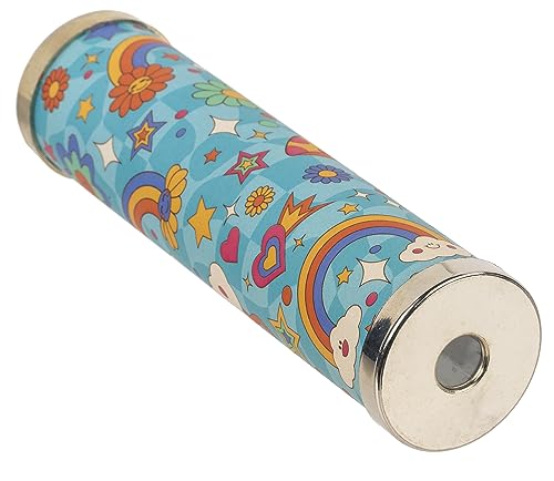 MIJOMA Nostalgisches Kaleidoskop – Für Kinder & Erwachsene – Fantastische Farben, Muster & Landschaften – Papier, Glas, Zinn – 14 cm lang Ø3,5 cm – Perfekt als Mitbringsel & Spaß (Good Vibes)