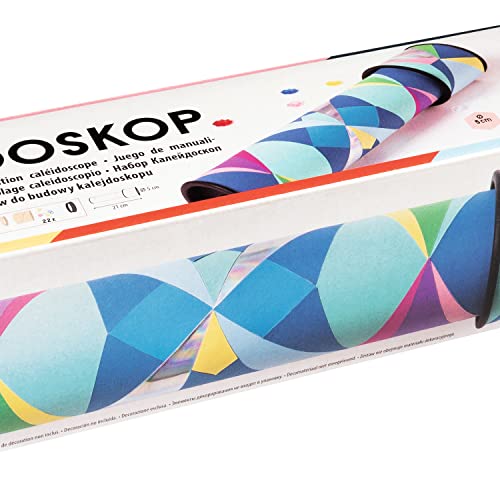 folia 977 - Kaleidoskop Bastel Set, 35 teilig, Lehrreiche Bastelpackung für Kinder und Erwachsene