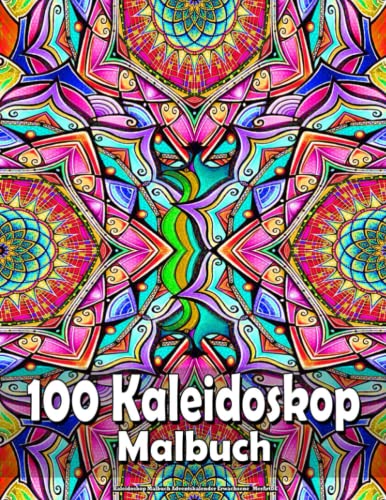 Kaleidoskop Malbuch Adventskalender Erwachsene _MerArtDE: Mit hypnotischem Kaleidoskop, Mustern, Blumen, symmetrischen Mandalas, Entspannung & Erleichterung